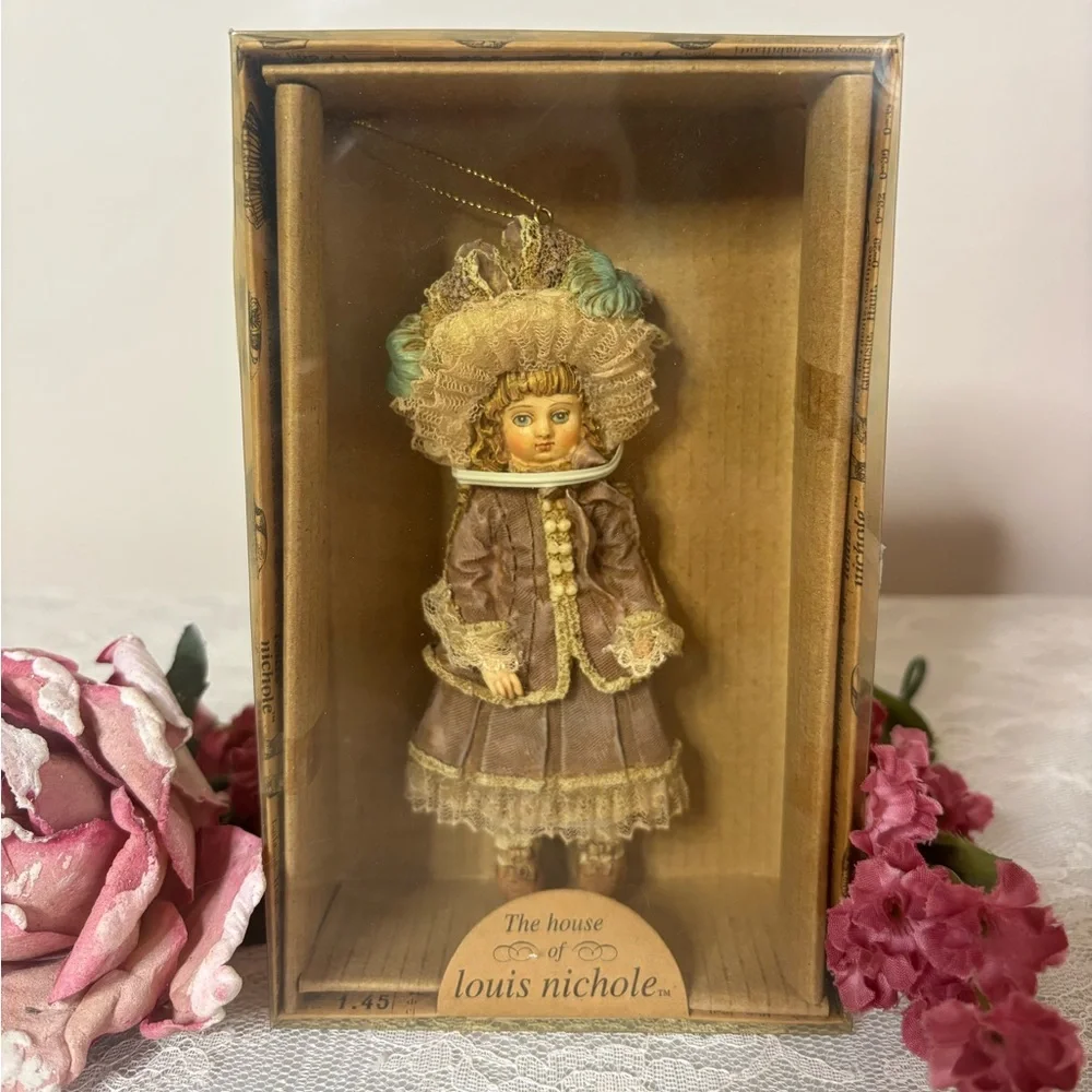 Vintage Victorian Christmas Tree Ornament Lace Doll High Quality Luxury 90s Y2K
